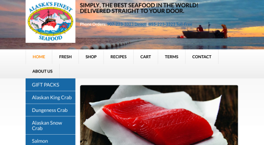 Alaska's Finest Seafood - E-commerce