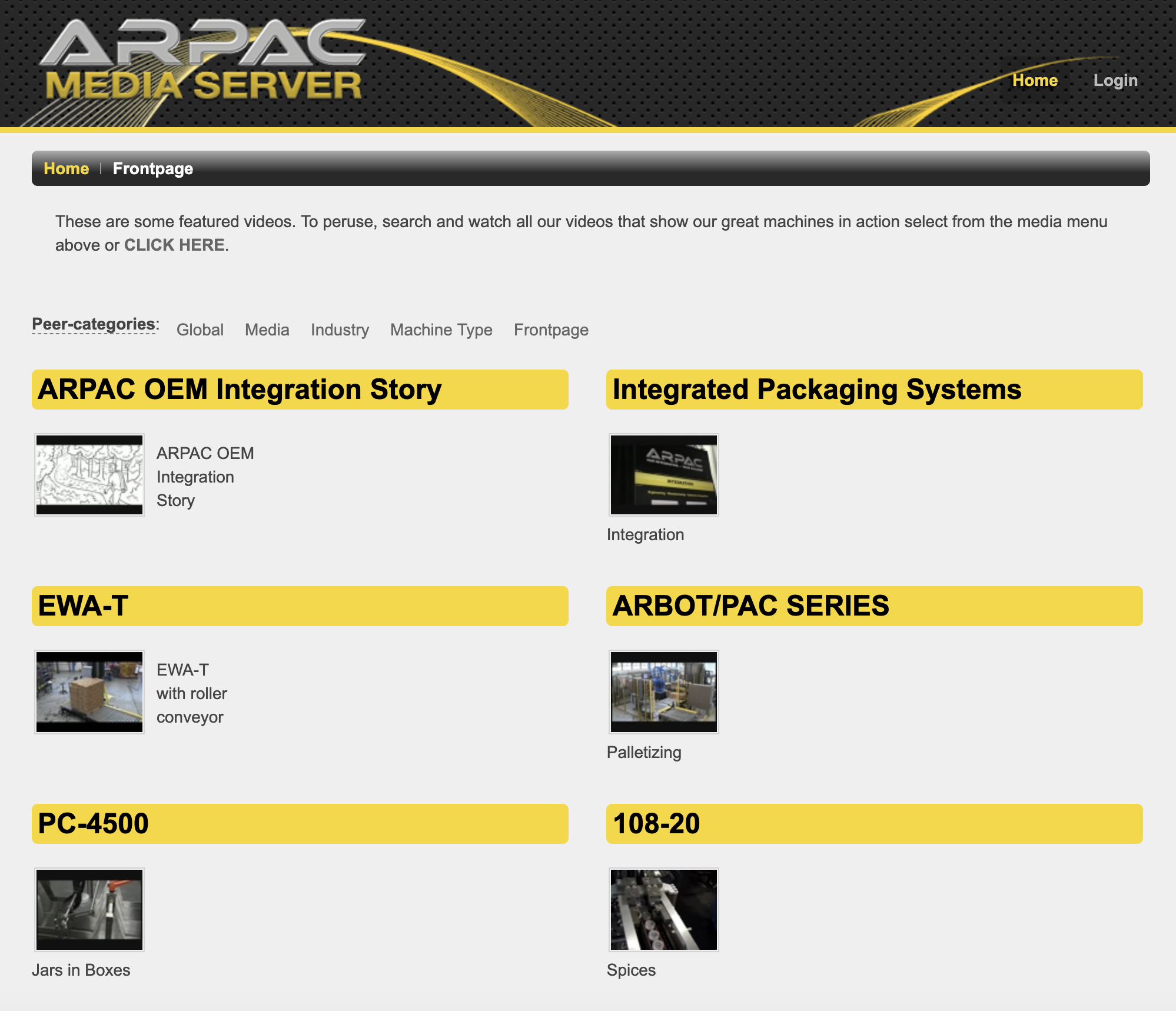 Arpac Group - Web Video Archive